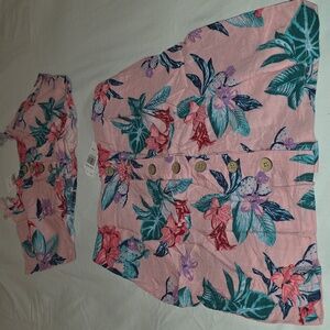 Tropical Floral Kids Dress